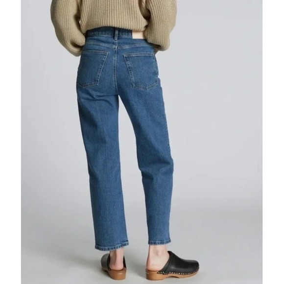 Everlane The Way High Jean Organic Cotton Button Fly Straight Leg 28 Regular - Picture 3 of 10